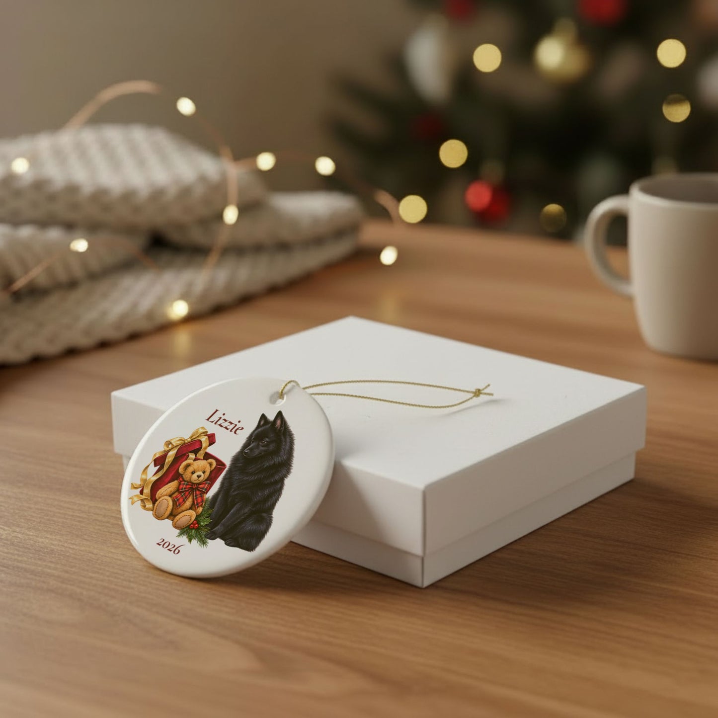 Schipperke · Bear Necessities Collection · Personalized Ornament