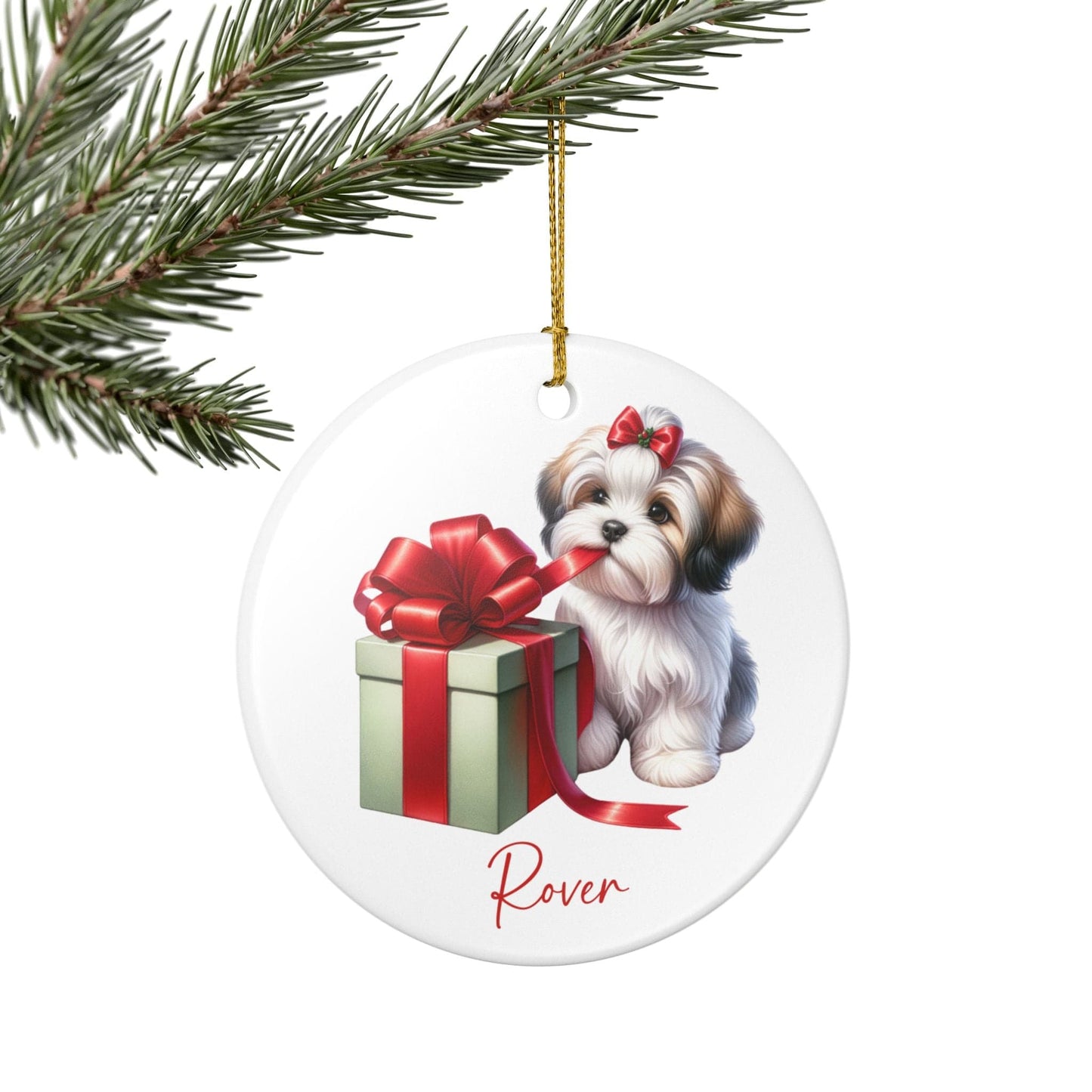 Havanese Ornament with Custom Name