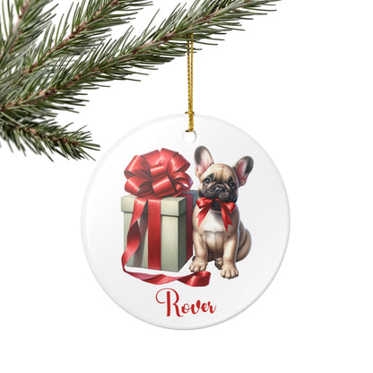 French Bulldog Ornament with Custom Name