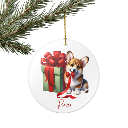 Corgi Ornament with Custom Name