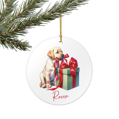 Labrador Retriever Ornament with Custom Name