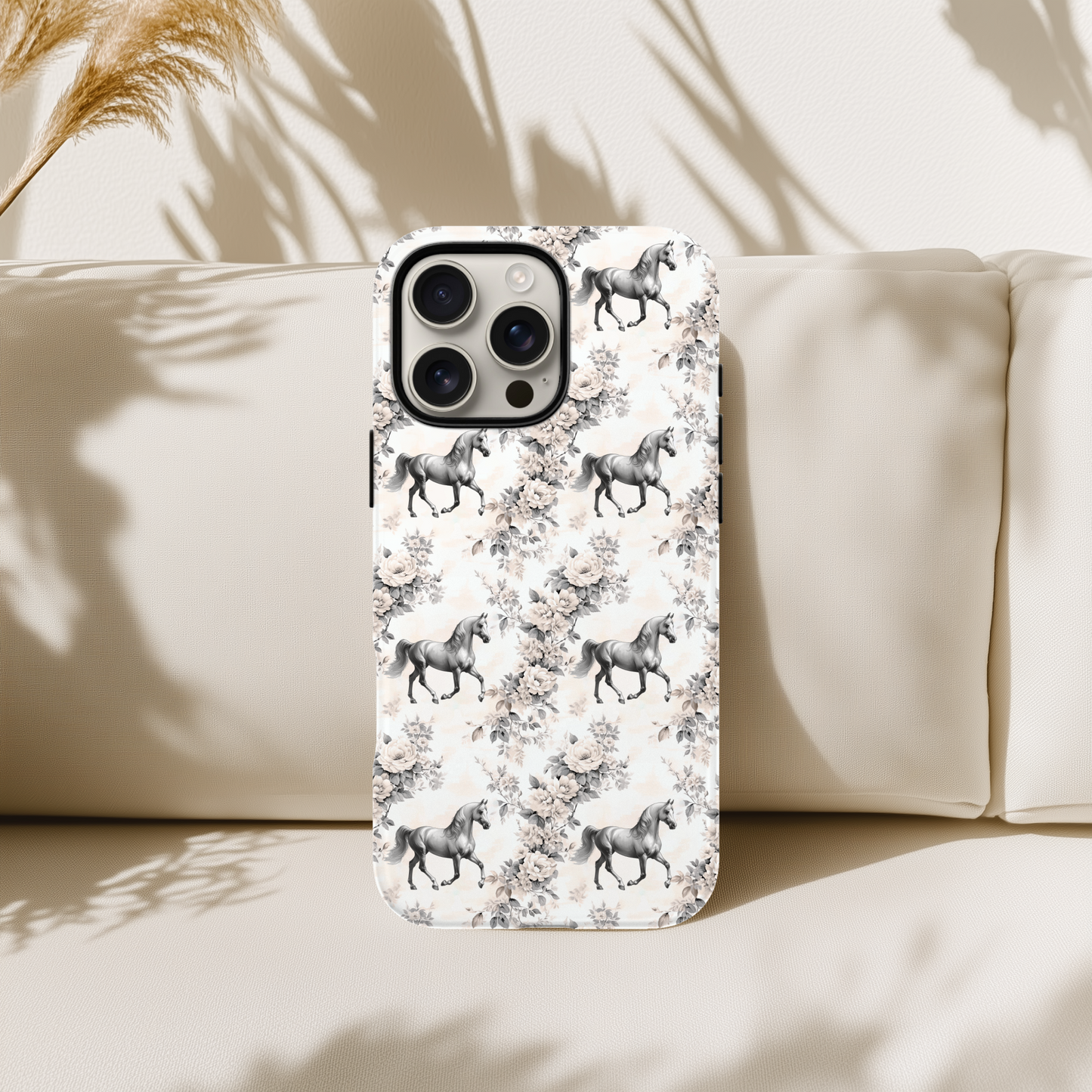 Arabian Horse Phone Case - Floral Pattern