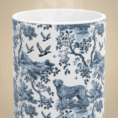 Chesapeake Bay Retriever petite garden toile 15 oz ceramic mug, front view