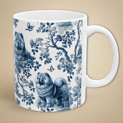 Chow Chow Mug - Toile Pattern