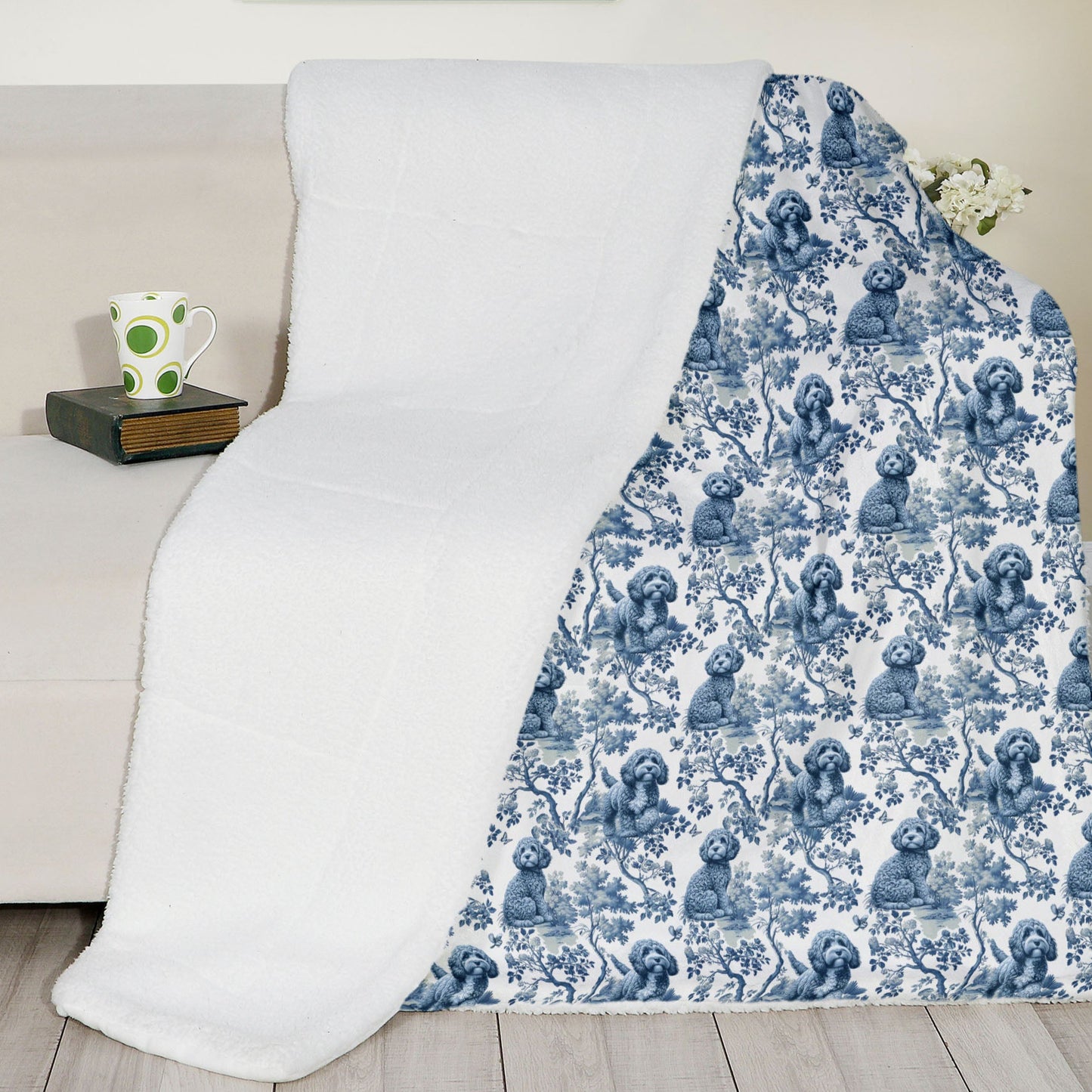 Cockapoo Blanket - Toile