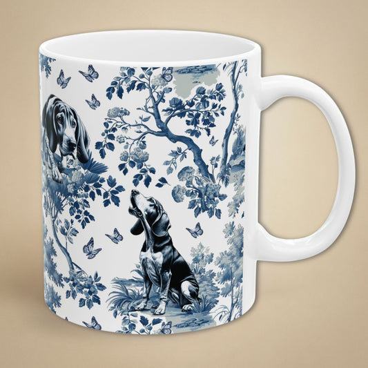 Coonhound Mug - Toile