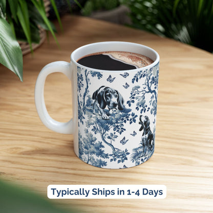 Coonhound Mug - Toile