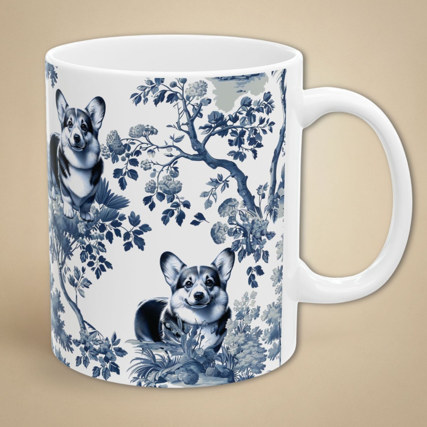Corgi Mug - Toile