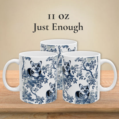 Corgi Mug - Toile