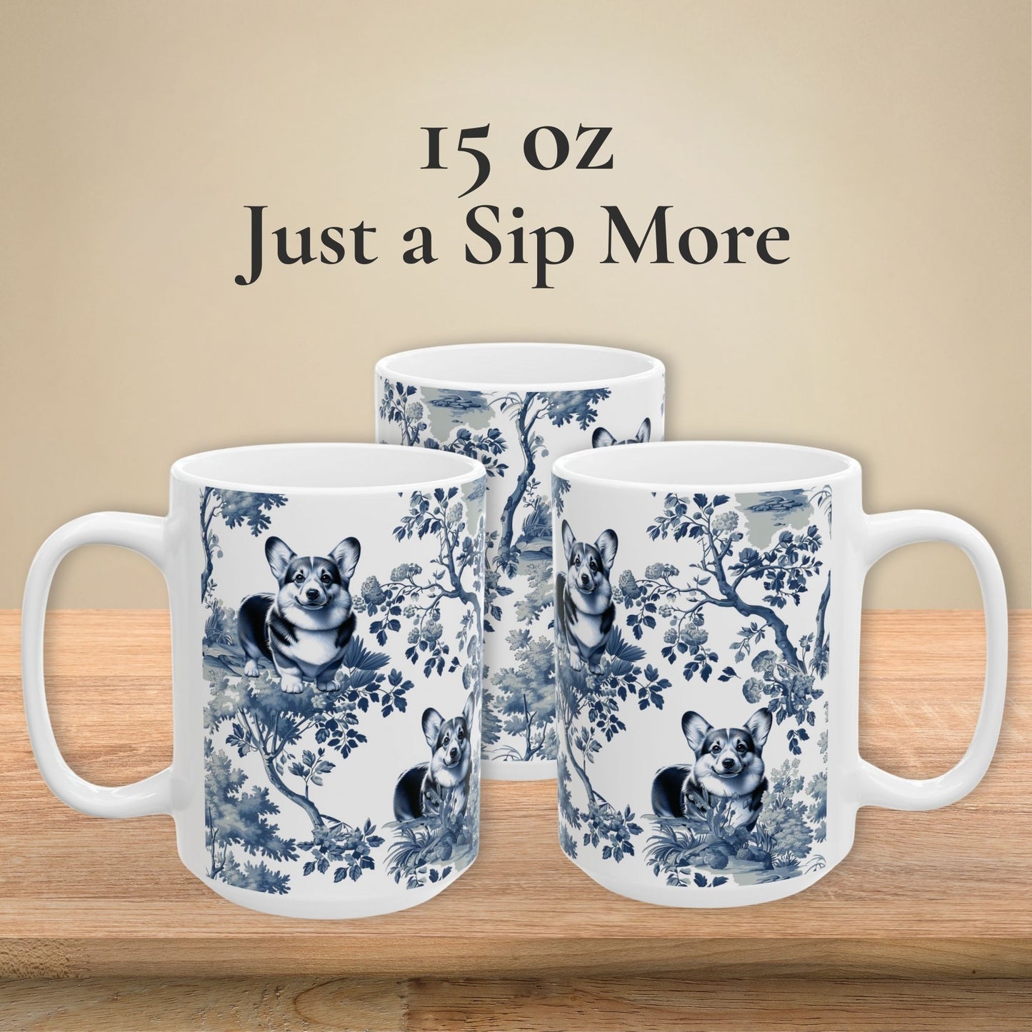 Corgi Mug - Toile