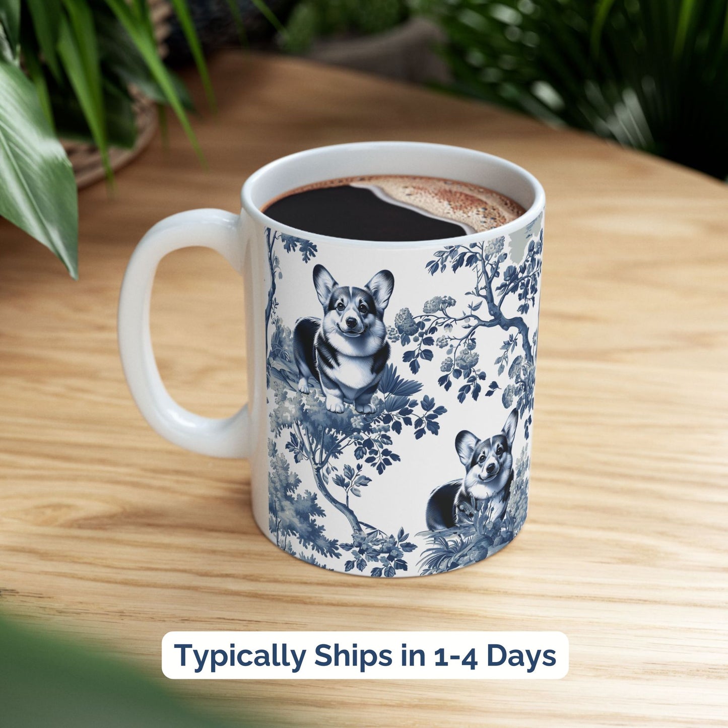 Corgi Mug - Toile