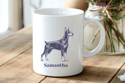 Doberman Mug - Personalized