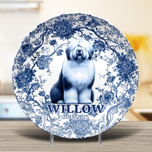 Old English Sheepdog - Personalized Plate