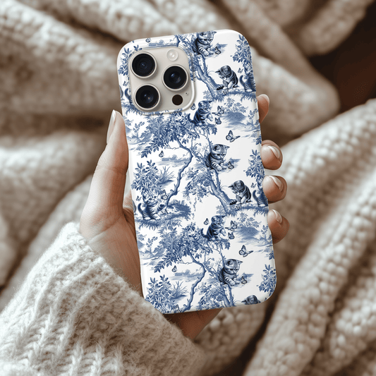 Cat Phone Case - Toile Pattern