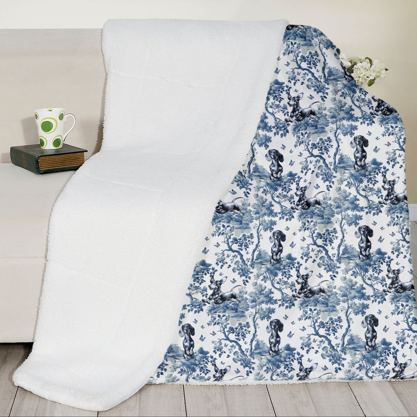 Dachshund Blanket - Toile