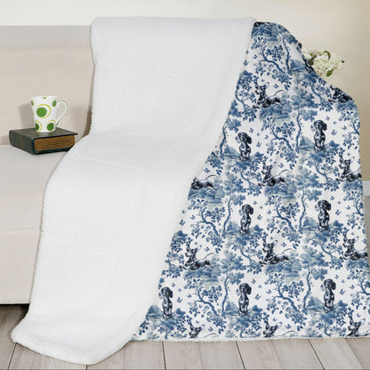 Dachshund Blanket - Toile