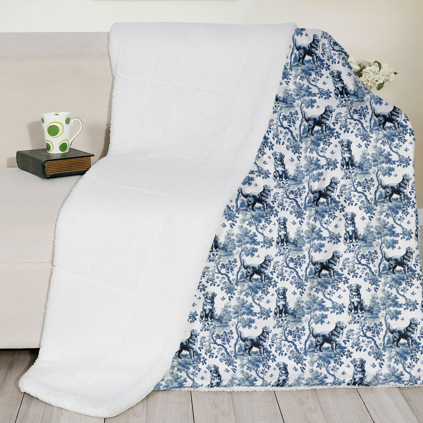 Nova Scotia Duck Toller Blanket - Toile