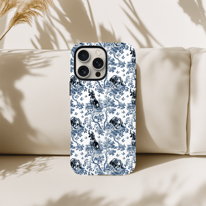 Coonhound Phone Case - Toile Pattern