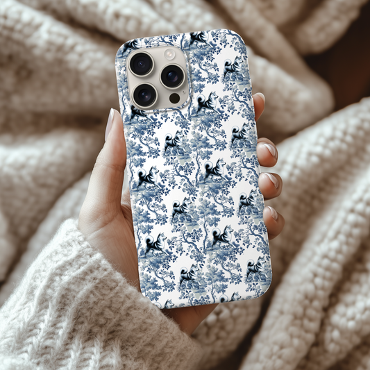 Shiba Inu Phone Case - Toile Pattern