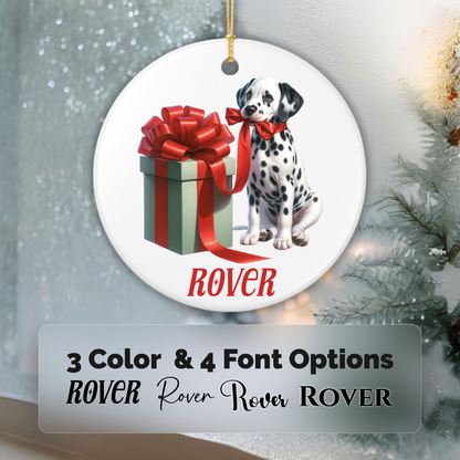 Dalmatian Ornament with Custom Name