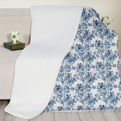 English Bulldog Blanket - Toile