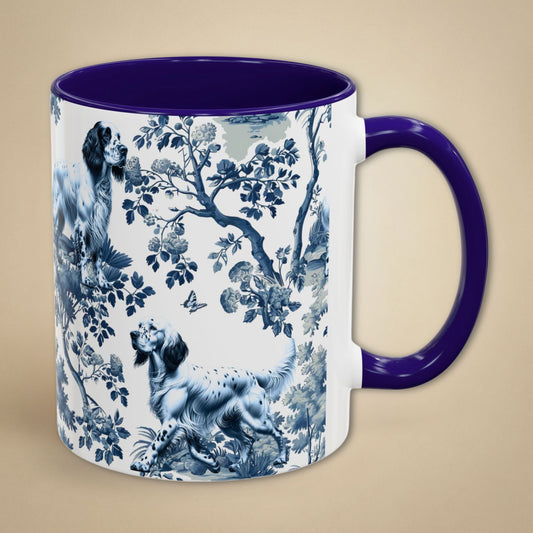 English Setter Mug - Toile Pattern