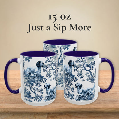 English Setter Mug - Toile Pattern