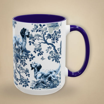 English Setter Mug - Toile Pattern
