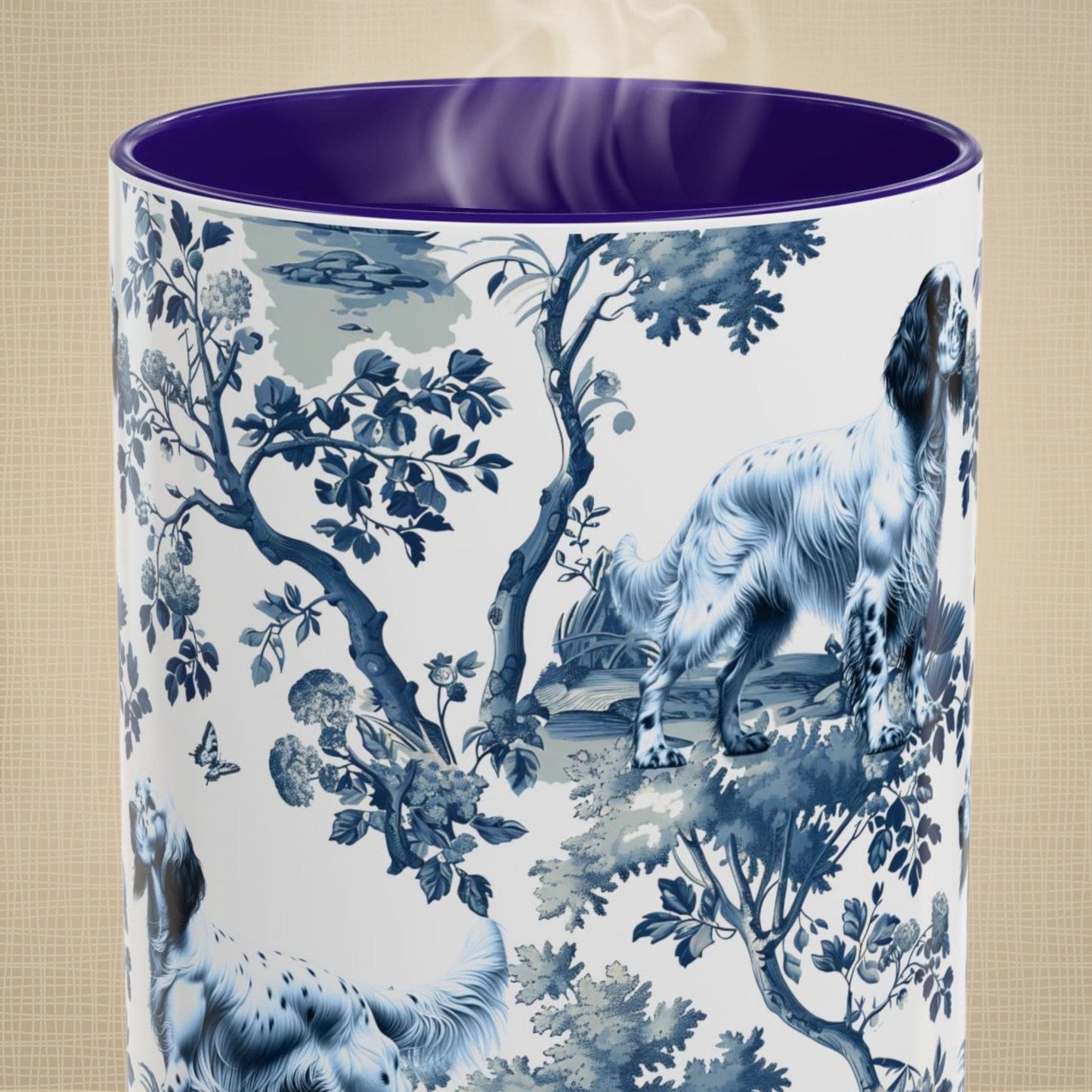 English Setter Mug - Toile Pattern