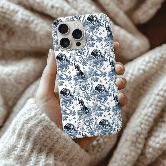 Coonhound Phone Case - Toile Pattern
