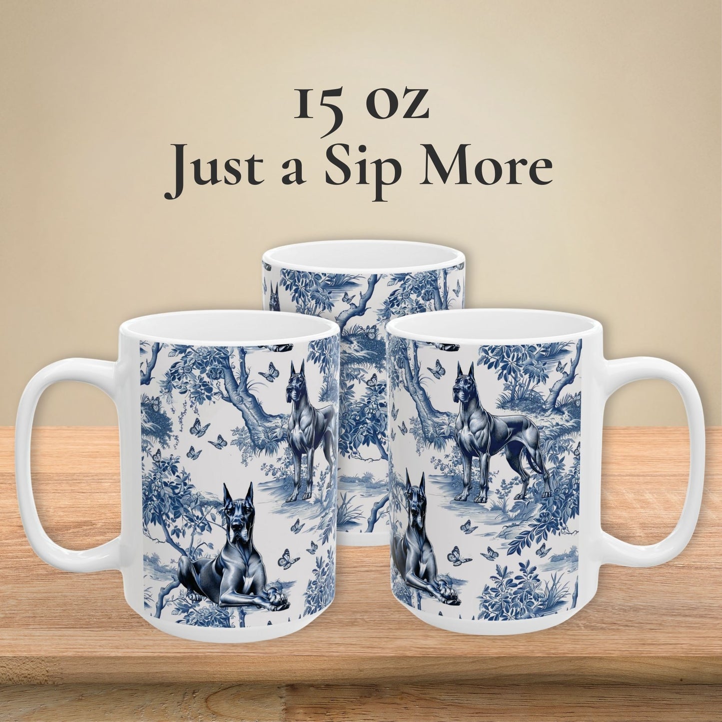 Great Dane Mug  - Toile