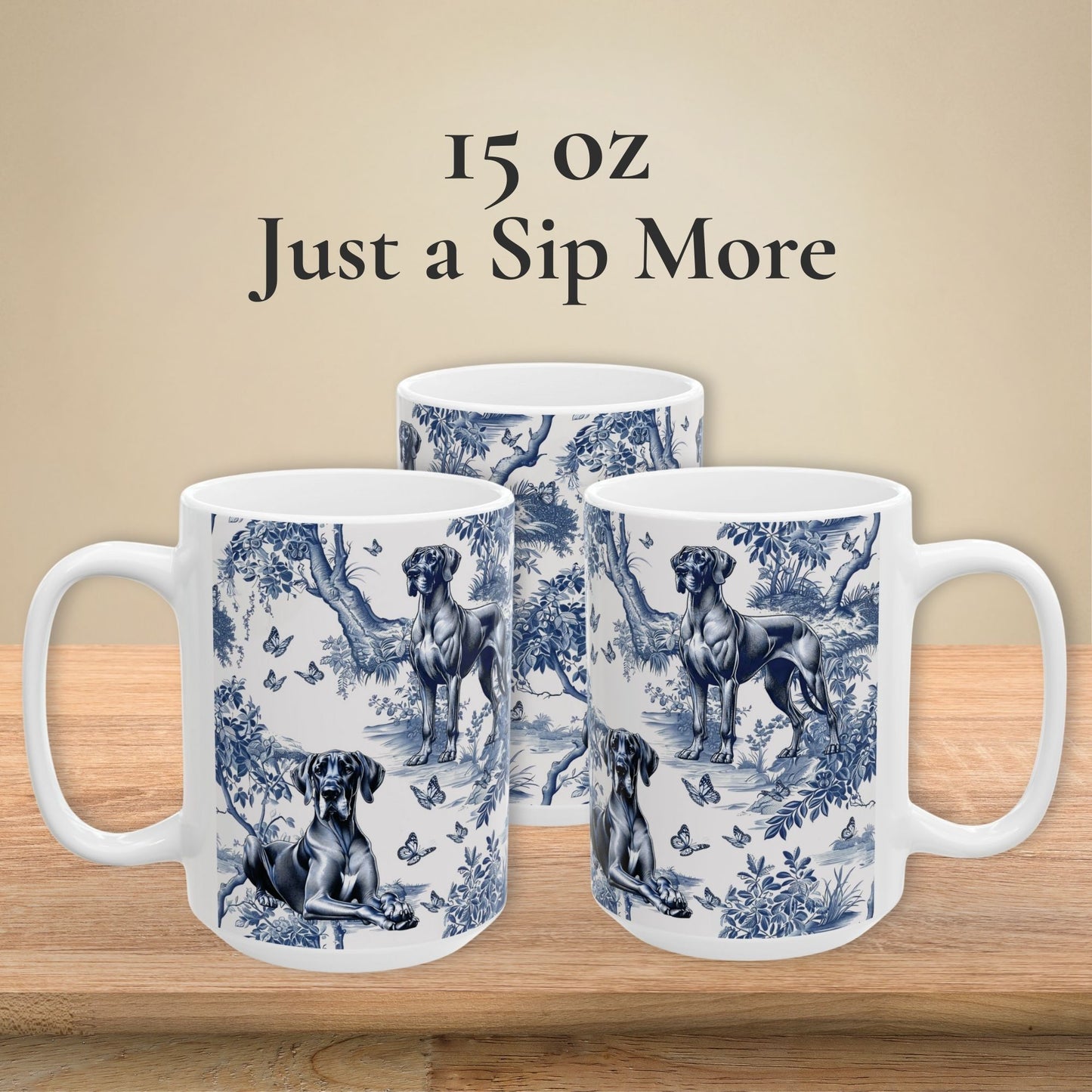 Great Dane Mug - Toile