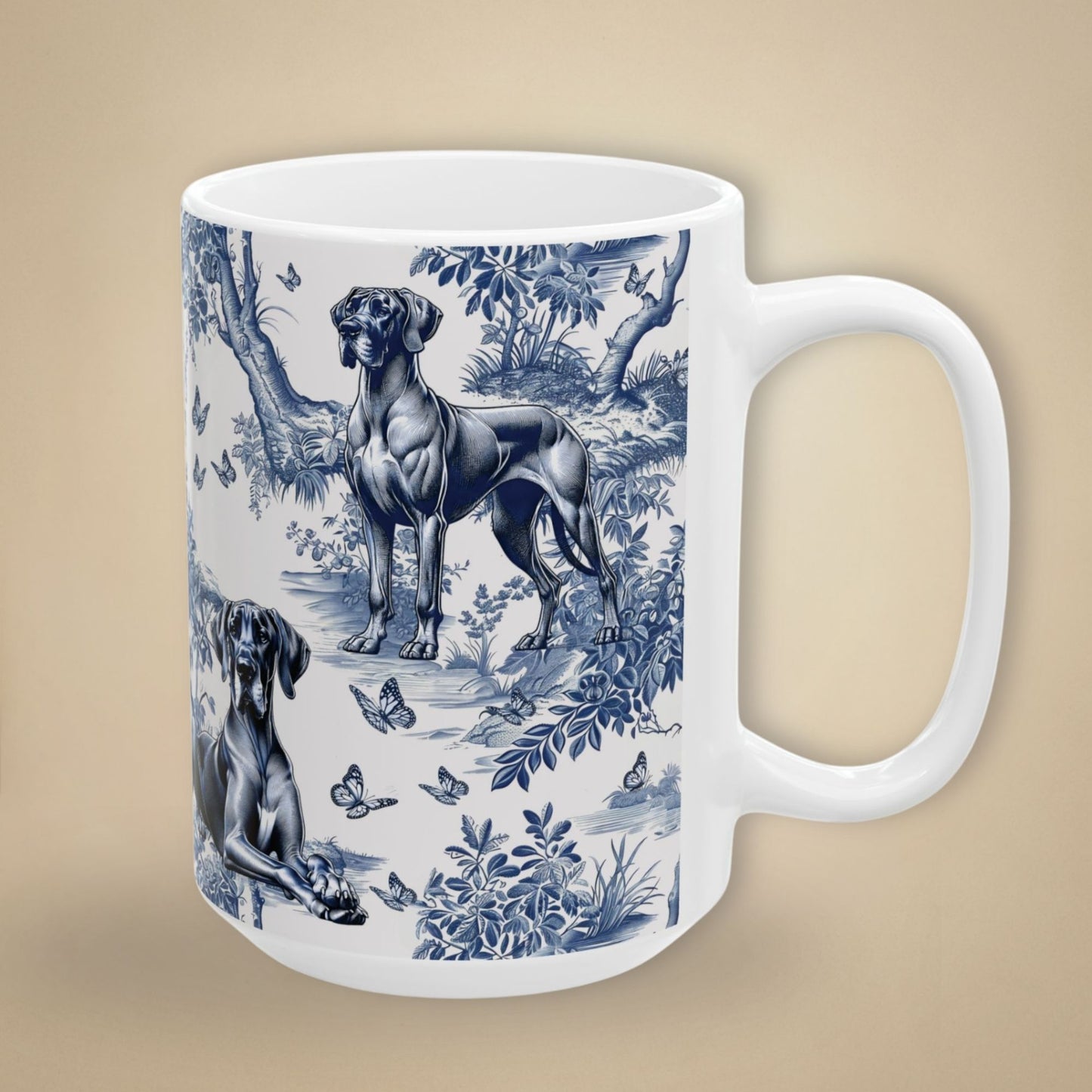 Great Dane Mug - Toile
