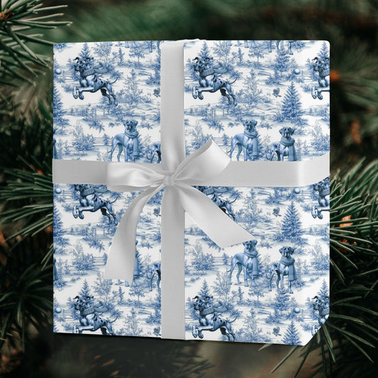 Great Dane Christmas wrapping paper