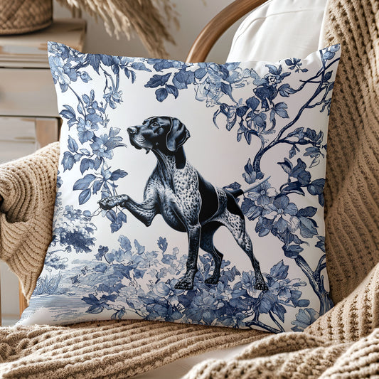 German Shorthaired Pointer Pillow Cover - Toile