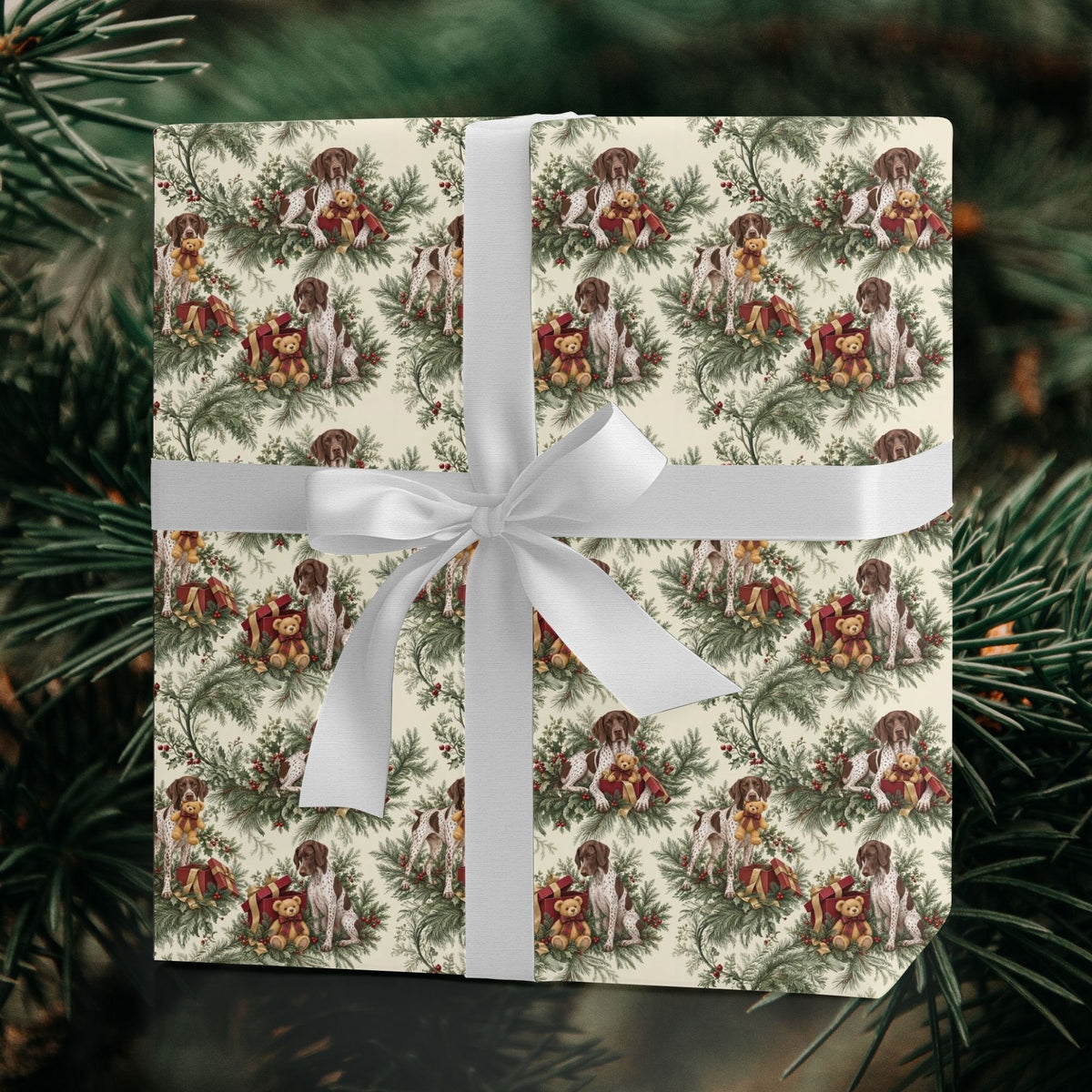 German Shorthaired Pointer Christmas wrapping paper