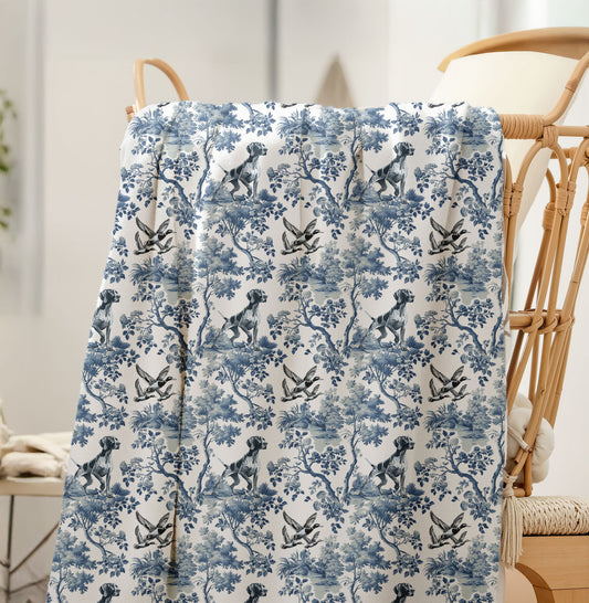German Shorthaired Pointer Blanket - Toile