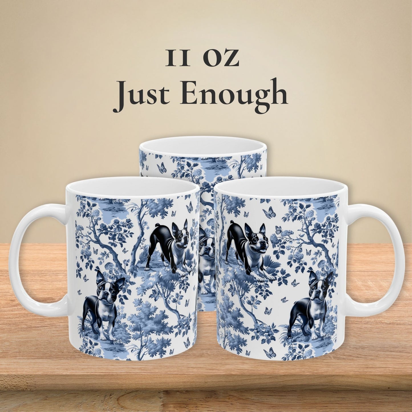 Boston Terrier Mug - Toile
