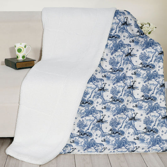 Italian Greyhound Blanket - Toile