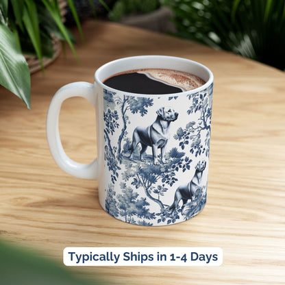 Labrador Retriever Mug - Lab Toile