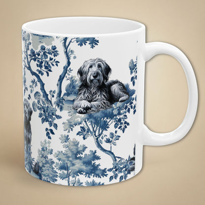 Otterhound Mug - Toile Pattern