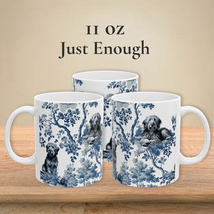 Otterhound Mug - Toile Pattern
