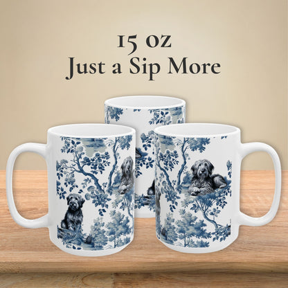 Otterhound Mug - Toile Pattern