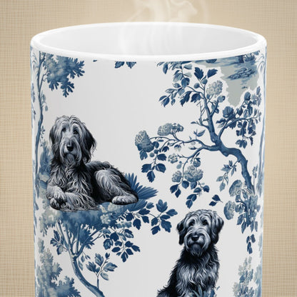 Otterhound Mug - Toile Pattern