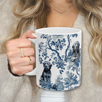 Otterhound Mug - Toile Pattern