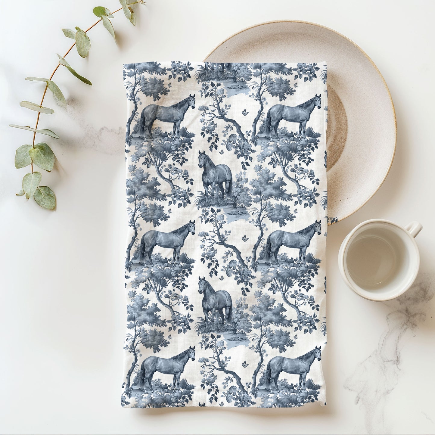 Quarter Horse · Garden Toile Tea Towel