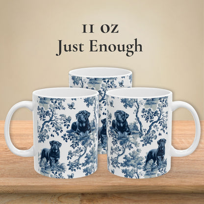 Rottweiler Mug - Winter Toile