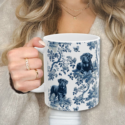 Rottweiler Mug - Winter Toile