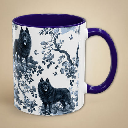 Schipperke Mug - Toile Pattern