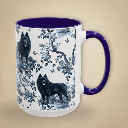 Schipperke Mug - Toile Pattern